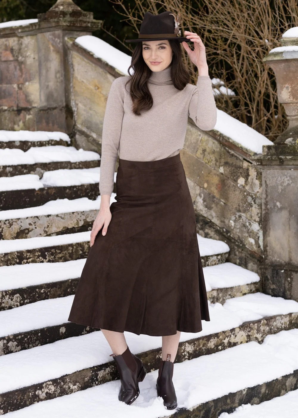 Panel Suede Skirt - Image 2