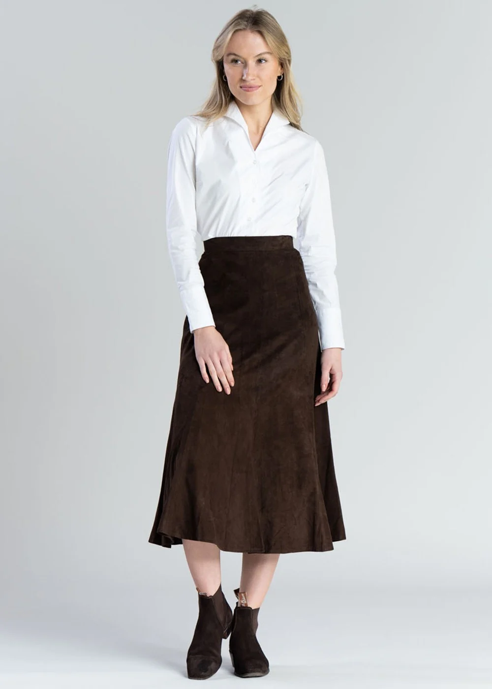 Panel Suede Skirt - Image 3