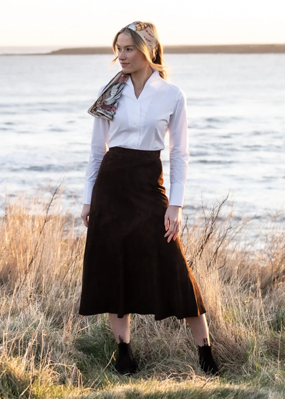 Panel Suede Skirt - Image 4