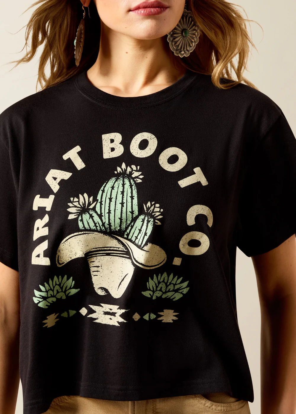 Cacti Cowboy Hat T-Shirt - Image 3
