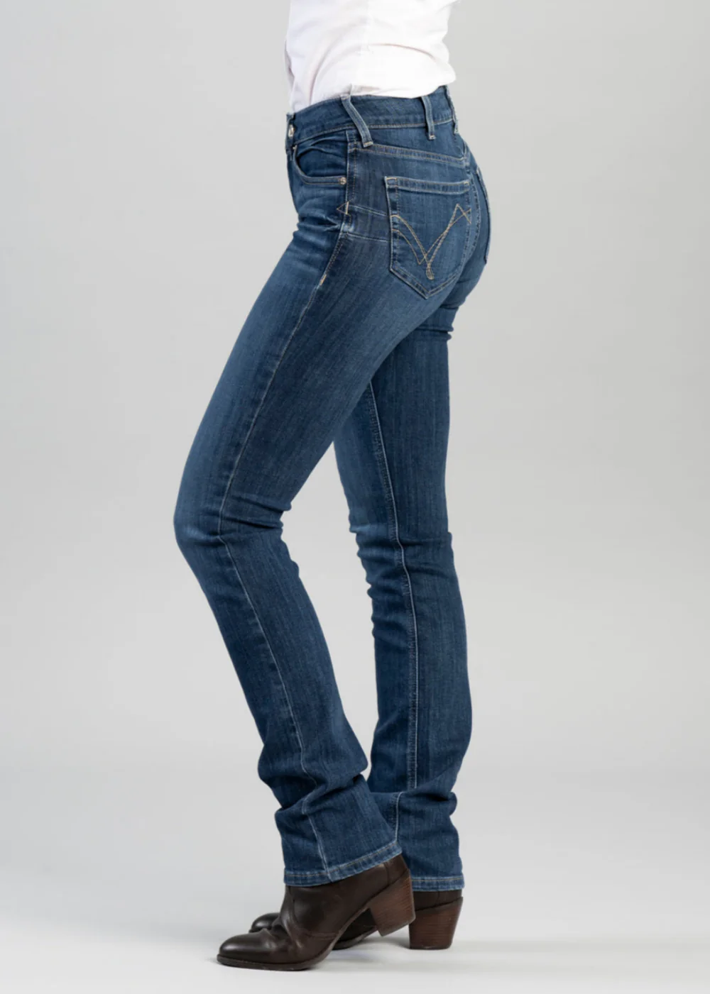 R.E.A.L Perfect Rise Abby Straight Leg Jeans - Image 2