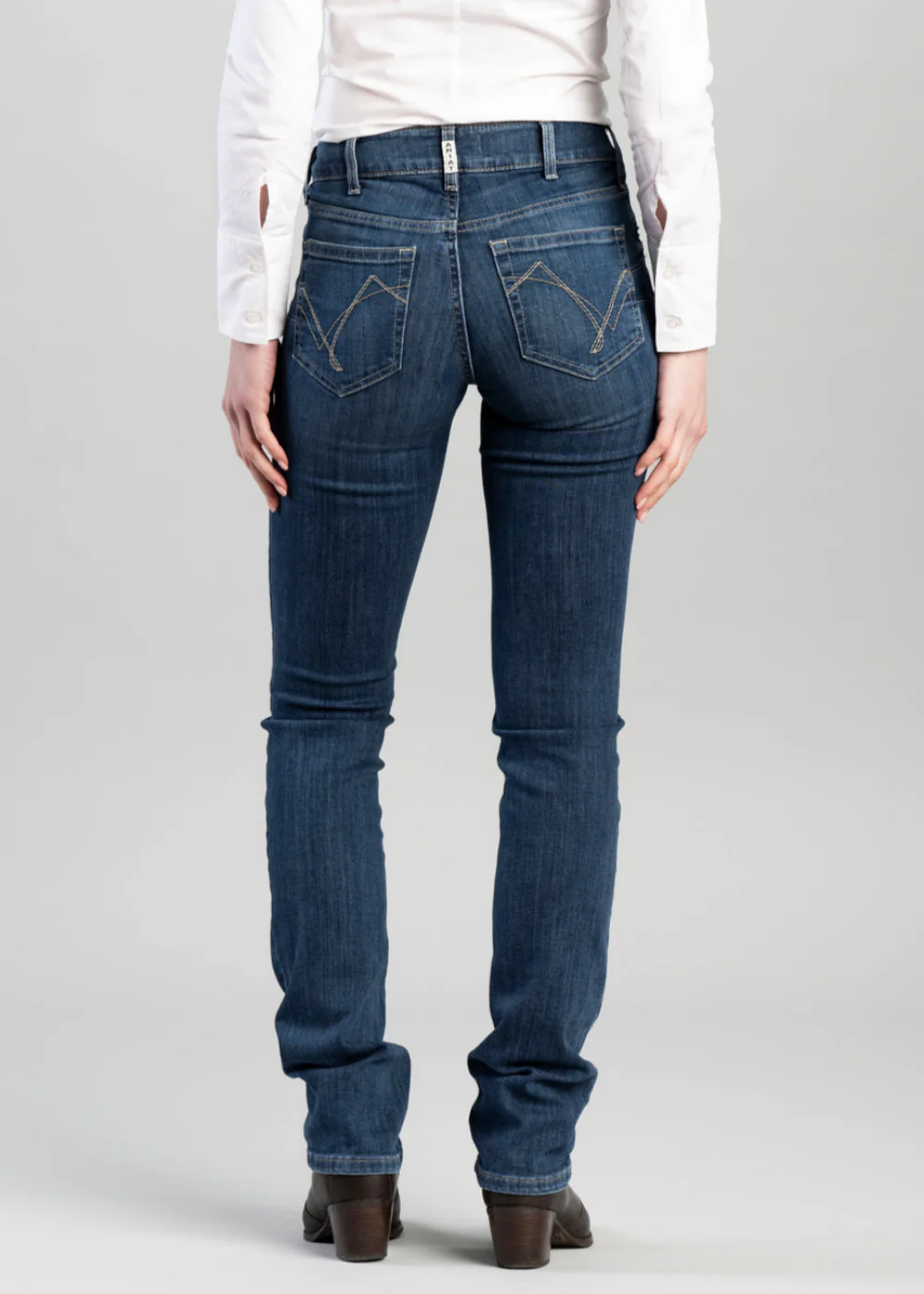 R.E.A.L Perfect Rise Abby Straight Leg Jeans - Image 3