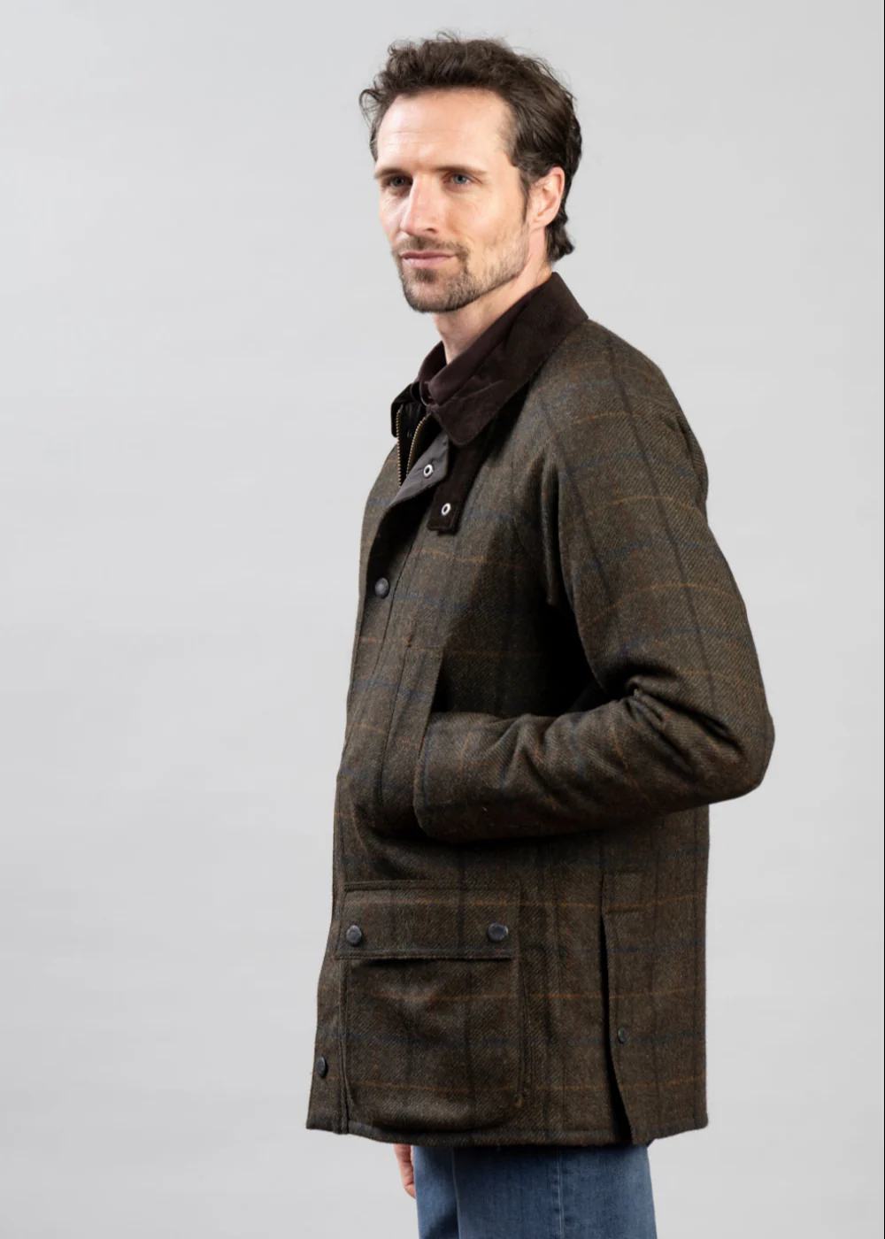 Bedale Check Wool Jacket - Image 2