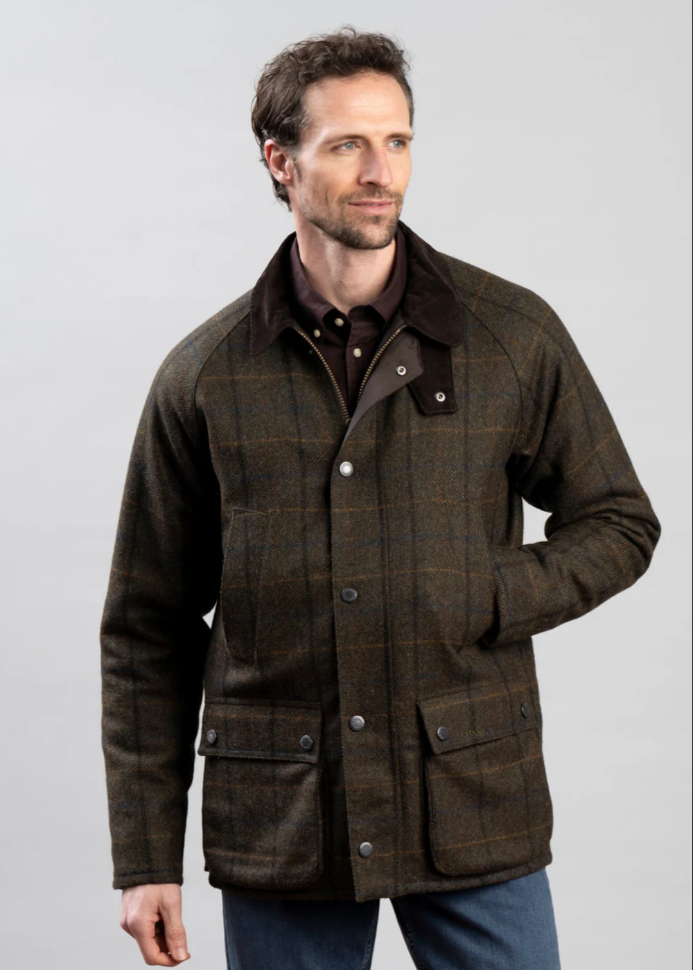 Bedale Check Wool Jacket - Image 3
