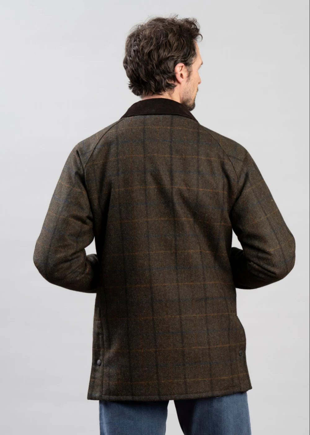 Bedale Check Wool Jacket - Image 4