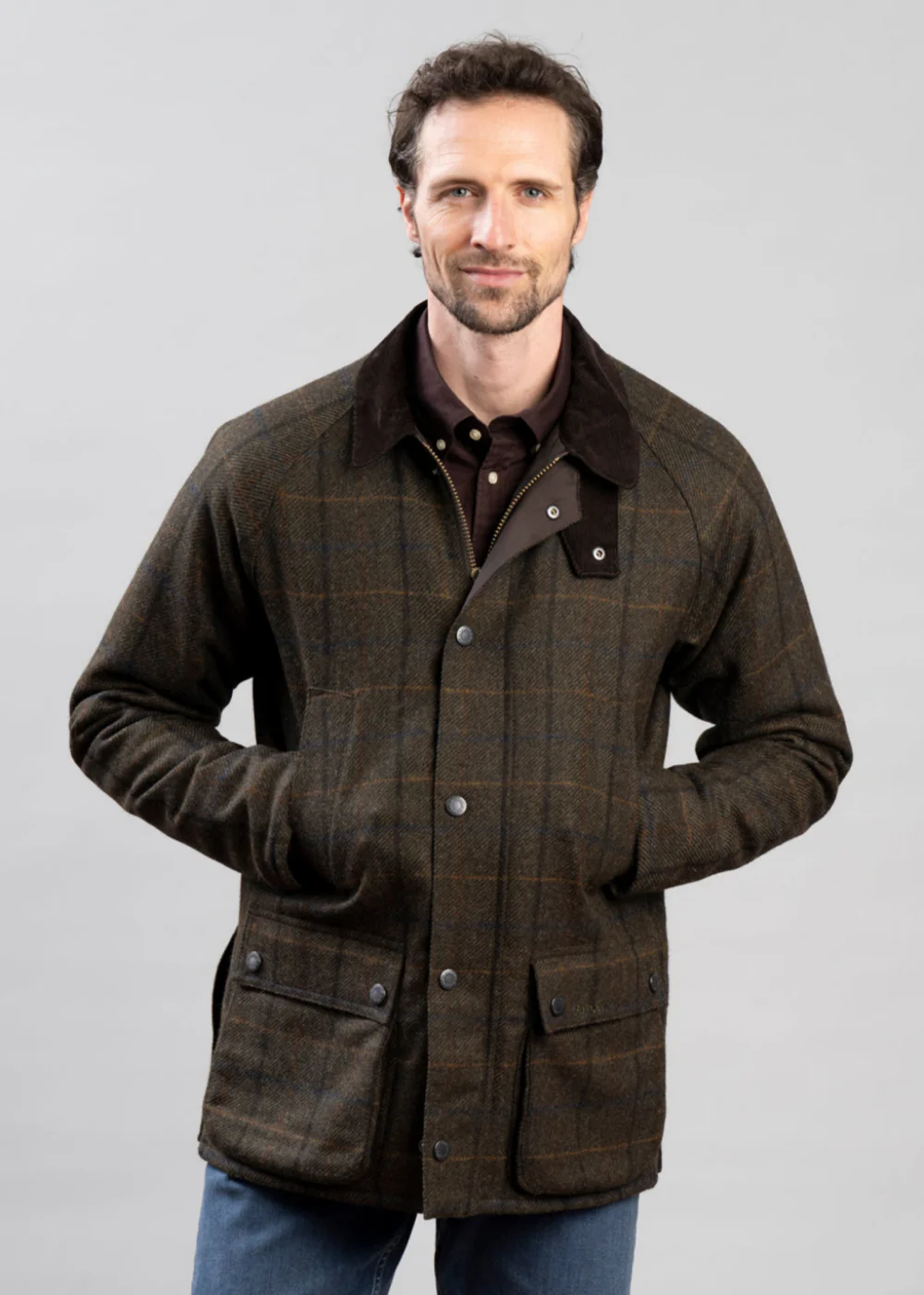 Bedale Check Wool Jacket - Image 6