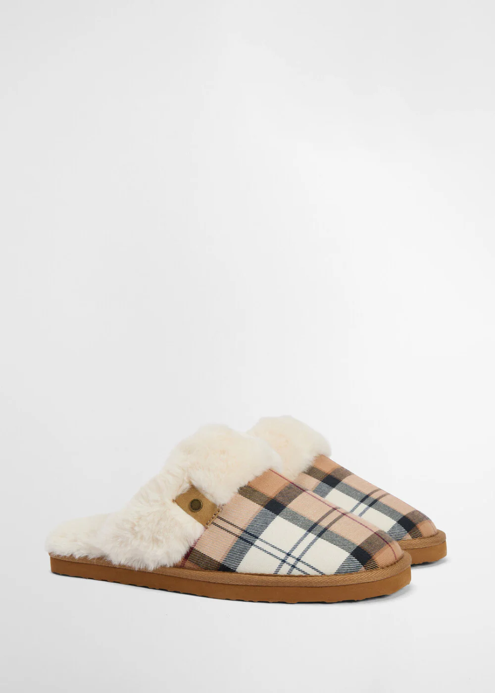 Claudia Tartan Mule Slippers