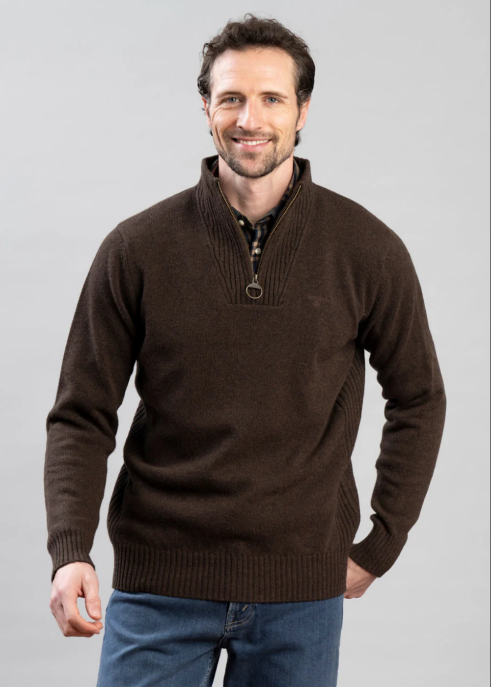 Essential Half Zip Knitted Jumper