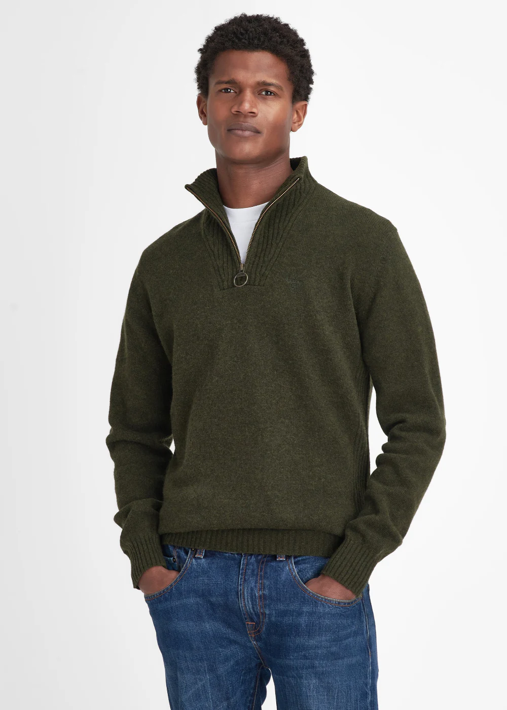 Essential Half Zip Knitted Jumper - Image 3