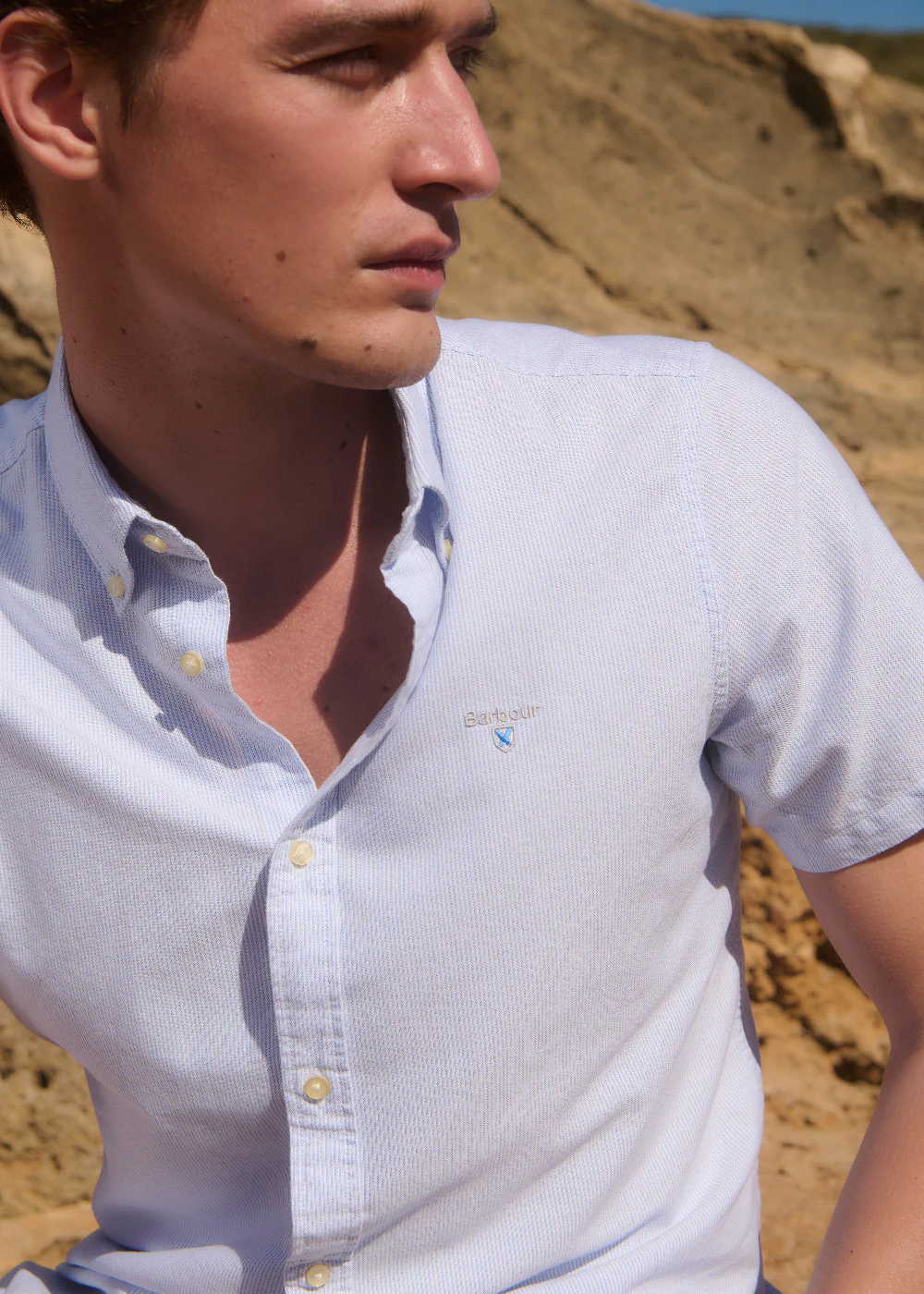 Striped Oxtown Tailored Short Sleeved Shirt - Image 2
