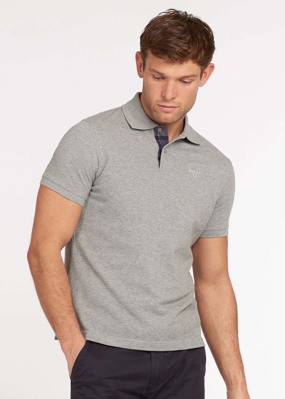 Tartan Pique Polo Shirt - Image 3