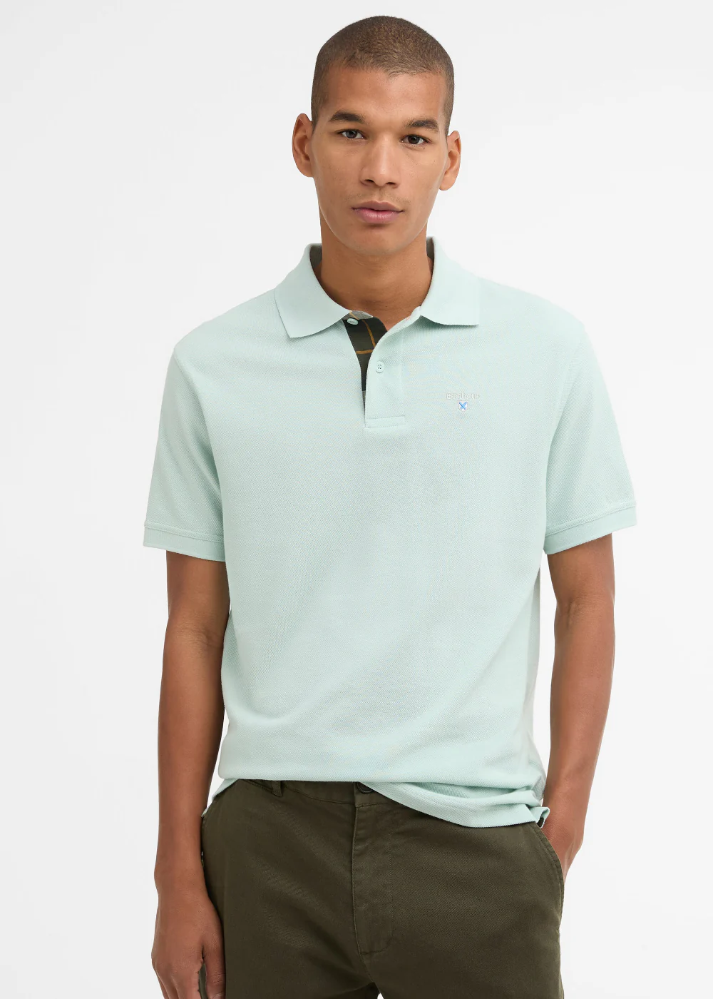 Tartan Pique Polo Shirt - Image 3