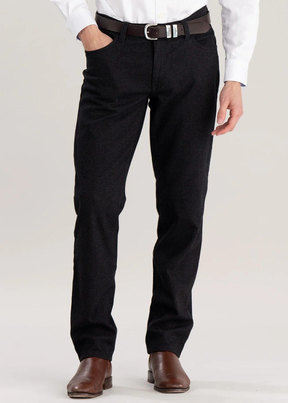 Wool Look Jeans
