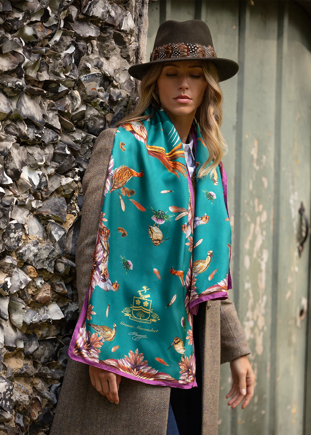 Grouse Misconduct Classic Silk Scarf - Image 2