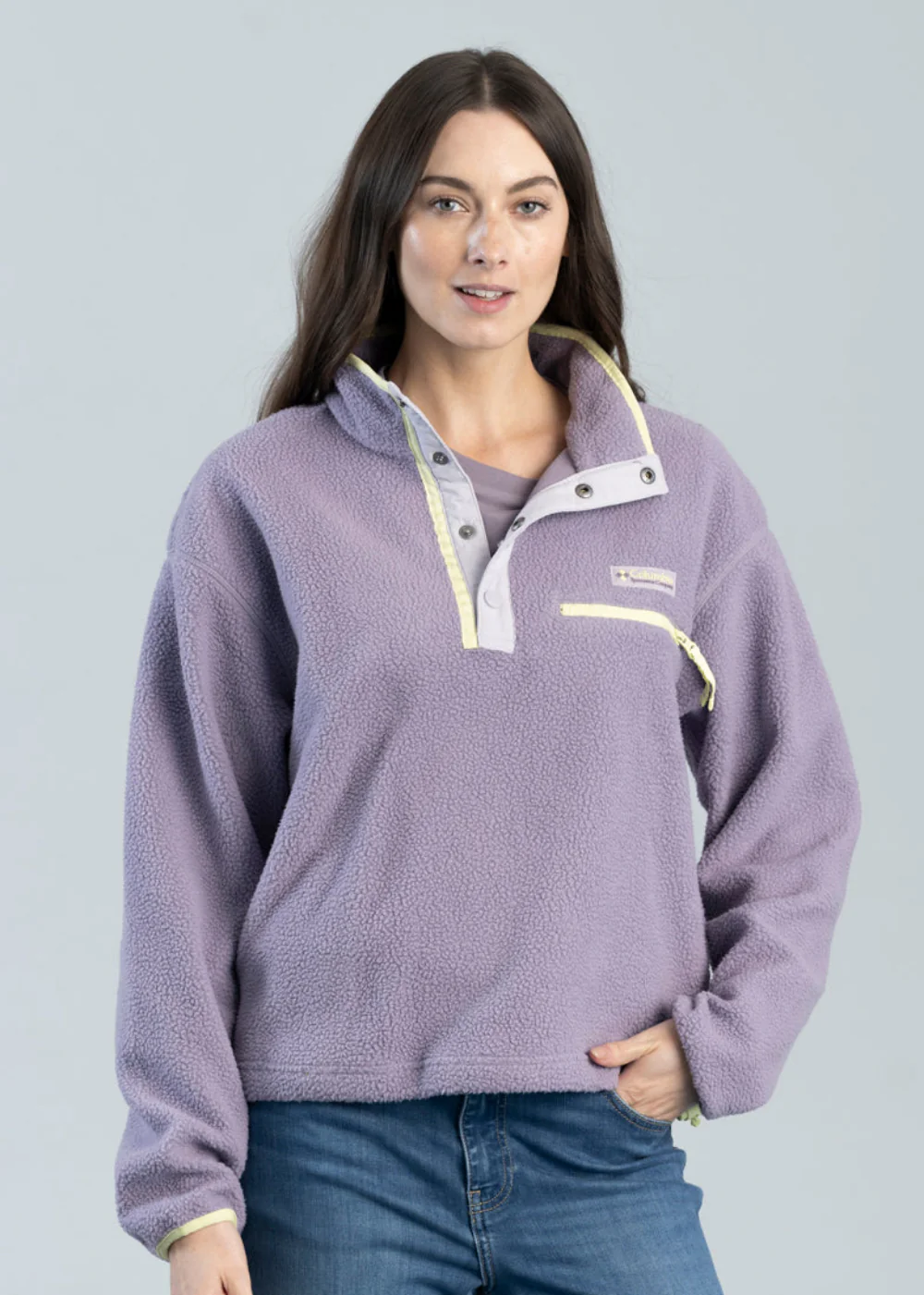 Helvetia II Cropped Half Snap Fleece - Image 2