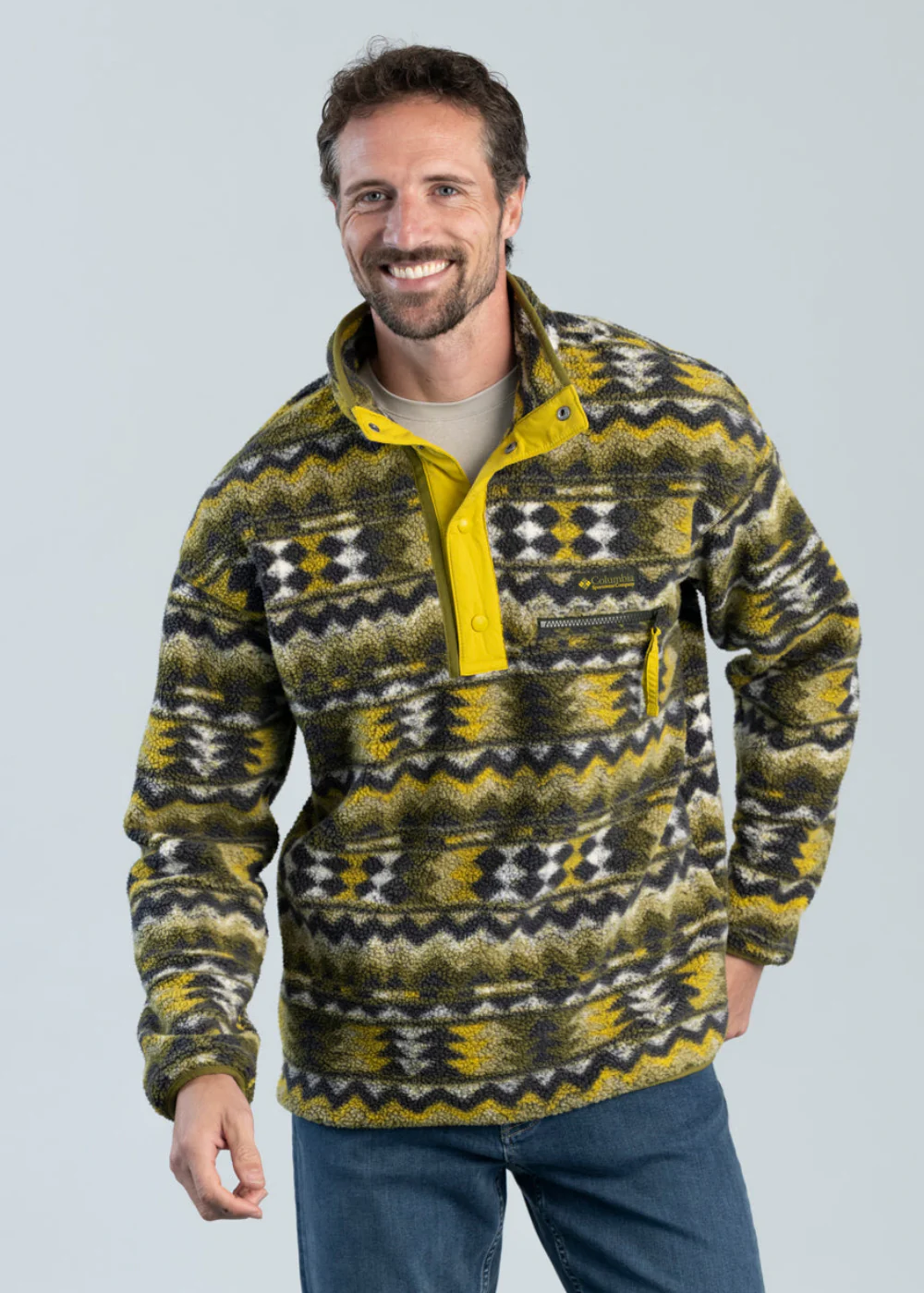 Helvetia II Printed Half Snap Fleece - Image 3
