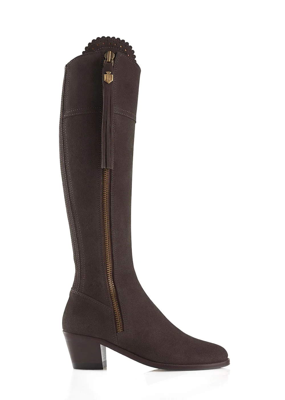 Suede Regina Heeled Boots - Image 2