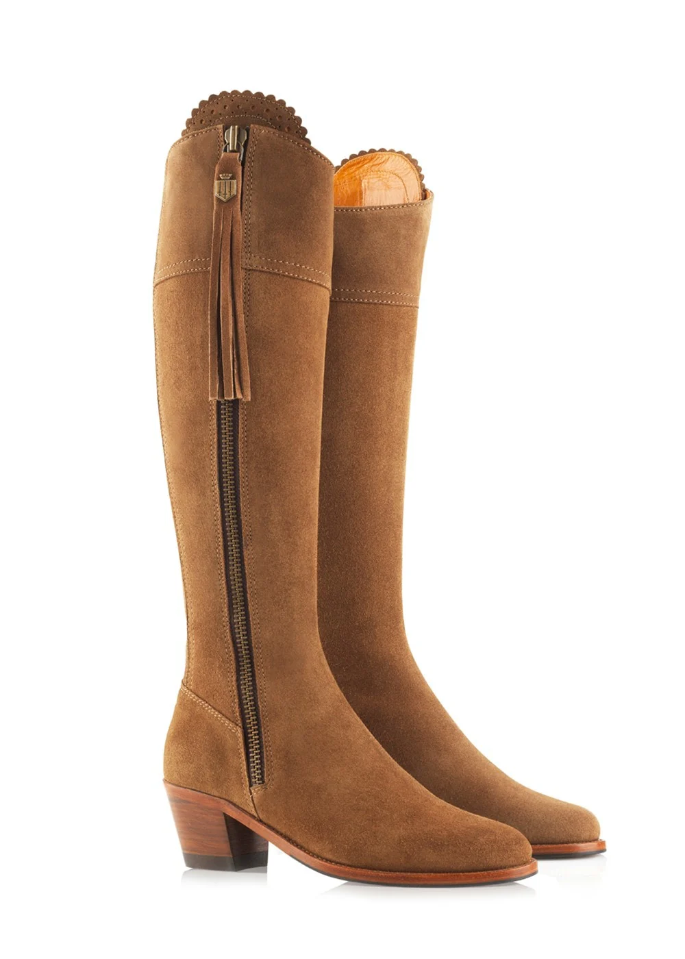 Suede Regina Heeled Narrow Fit Boots