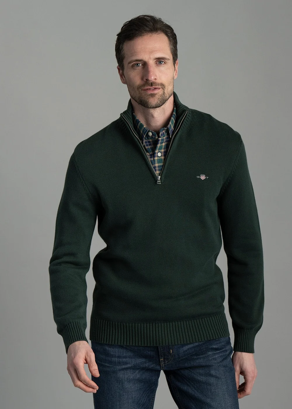 Casual Cotton Half Zip - Image 5