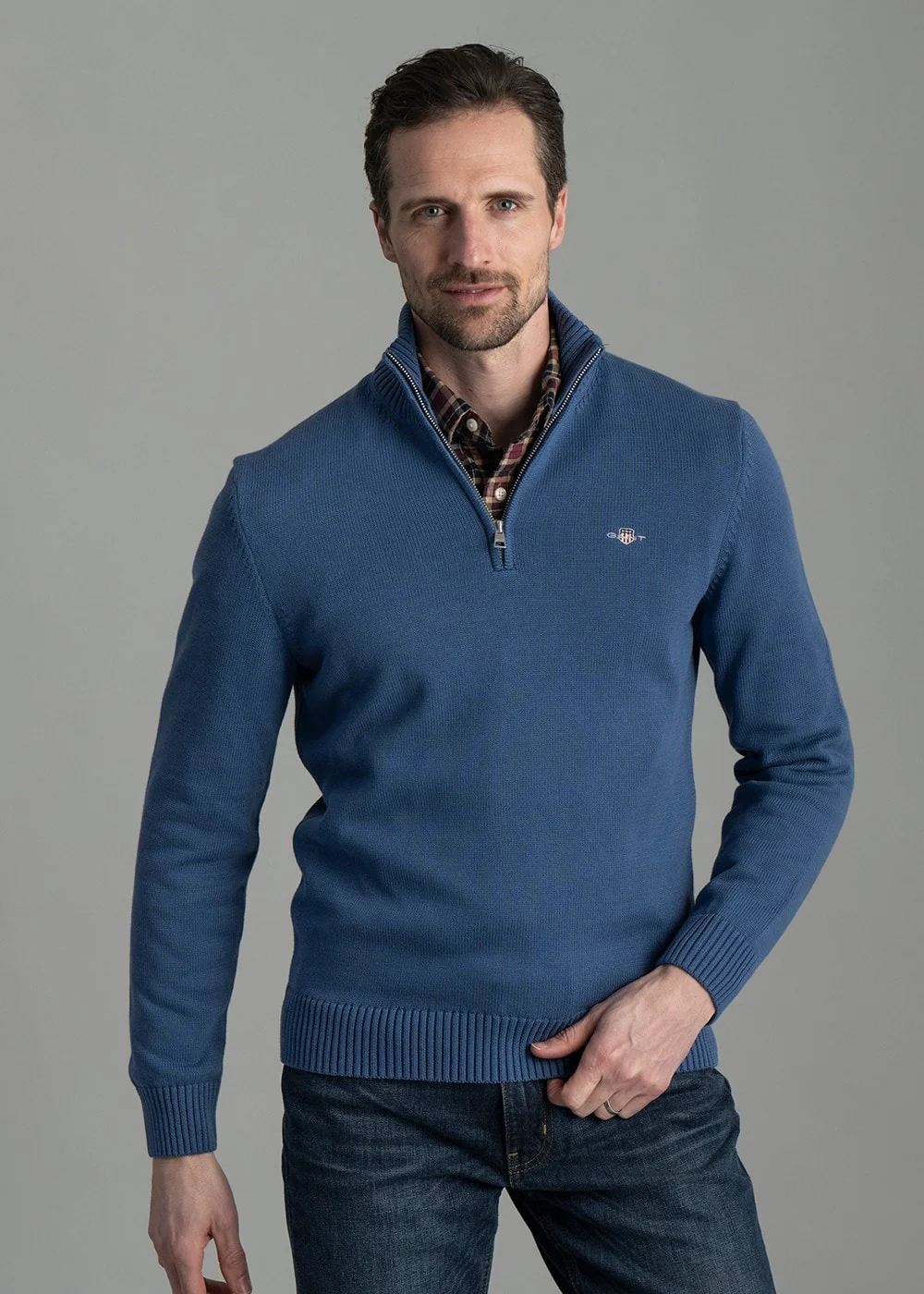 Casual Cotton Half Zip - Image 6