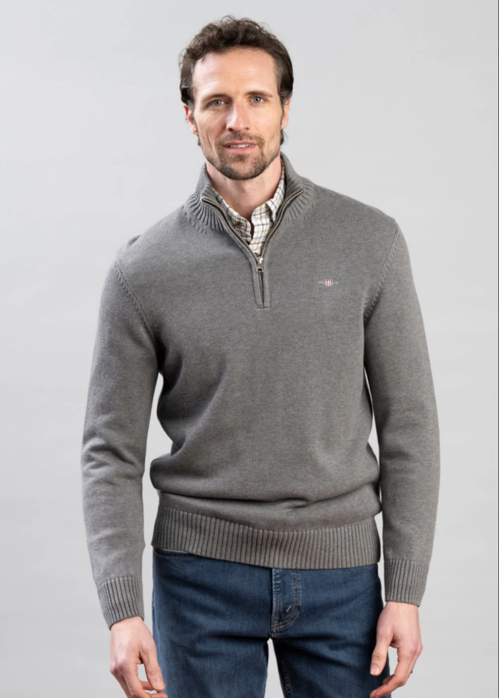 Casual Cotton Half Zip - Image 5