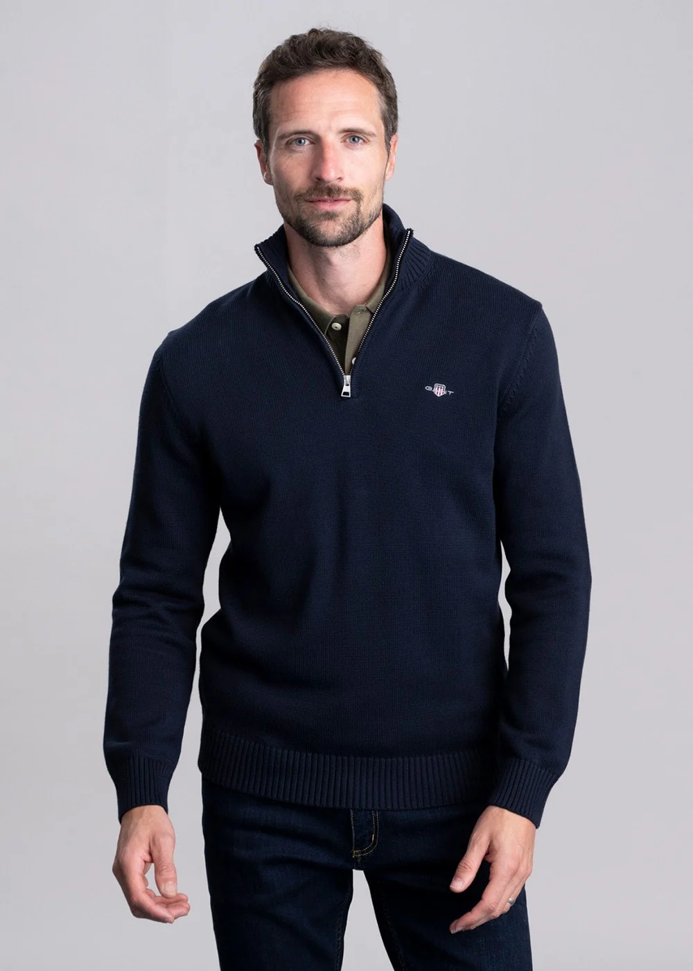 Casual Cotton Half Zip - Image 3