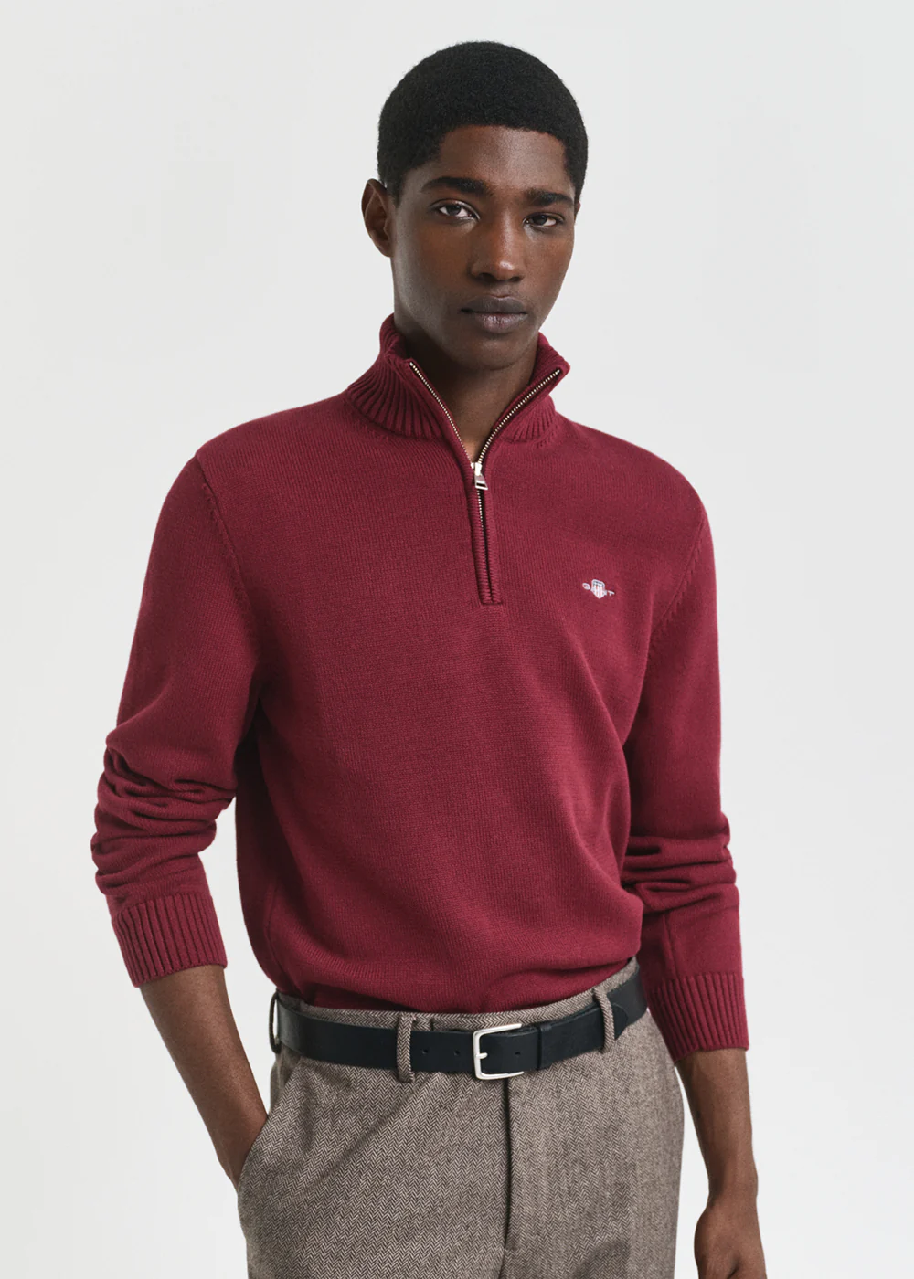 Casual Cotton Half Zip - Image 4