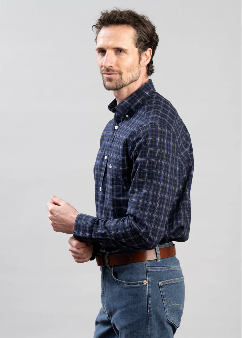 Classic Poplin Check Shirt - Image 2
