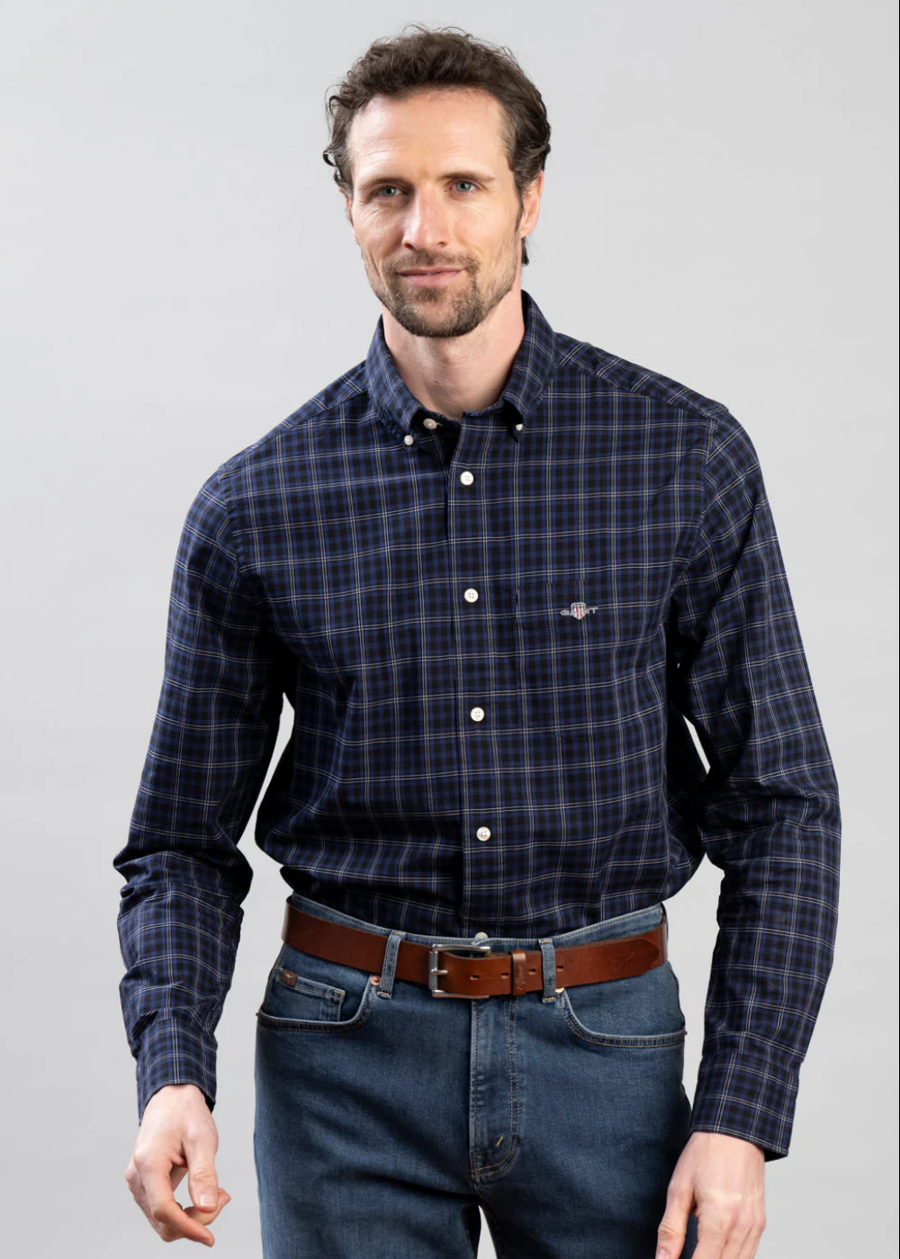 Classic Poplin Check Shirt - Image 3
