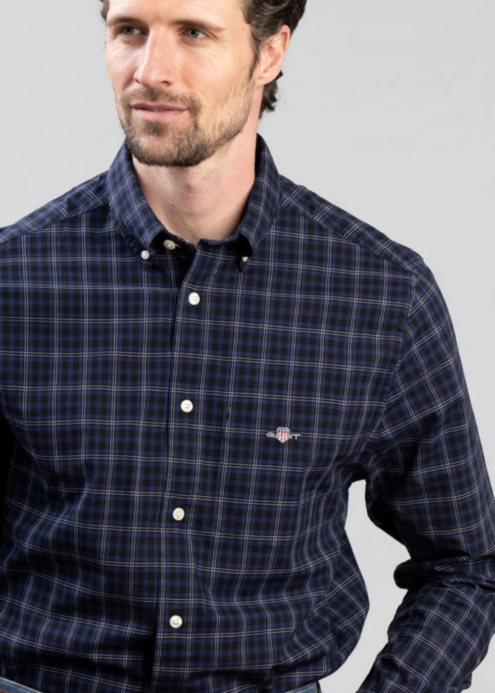 Classic Poplin Check Shirt - Image 5