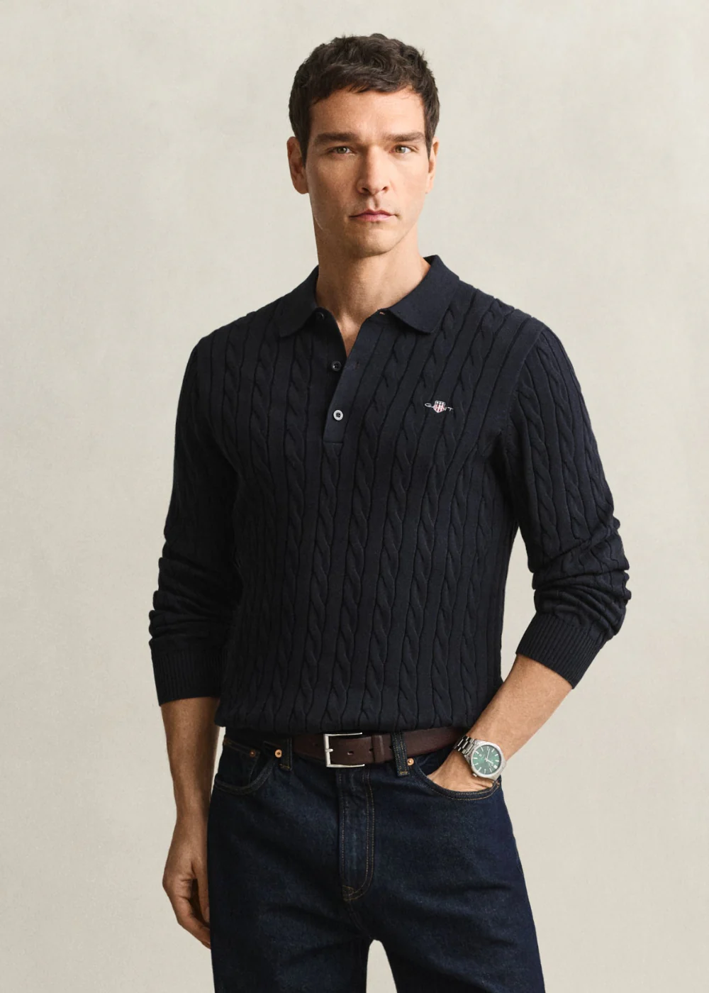 Cotton Cable Polo