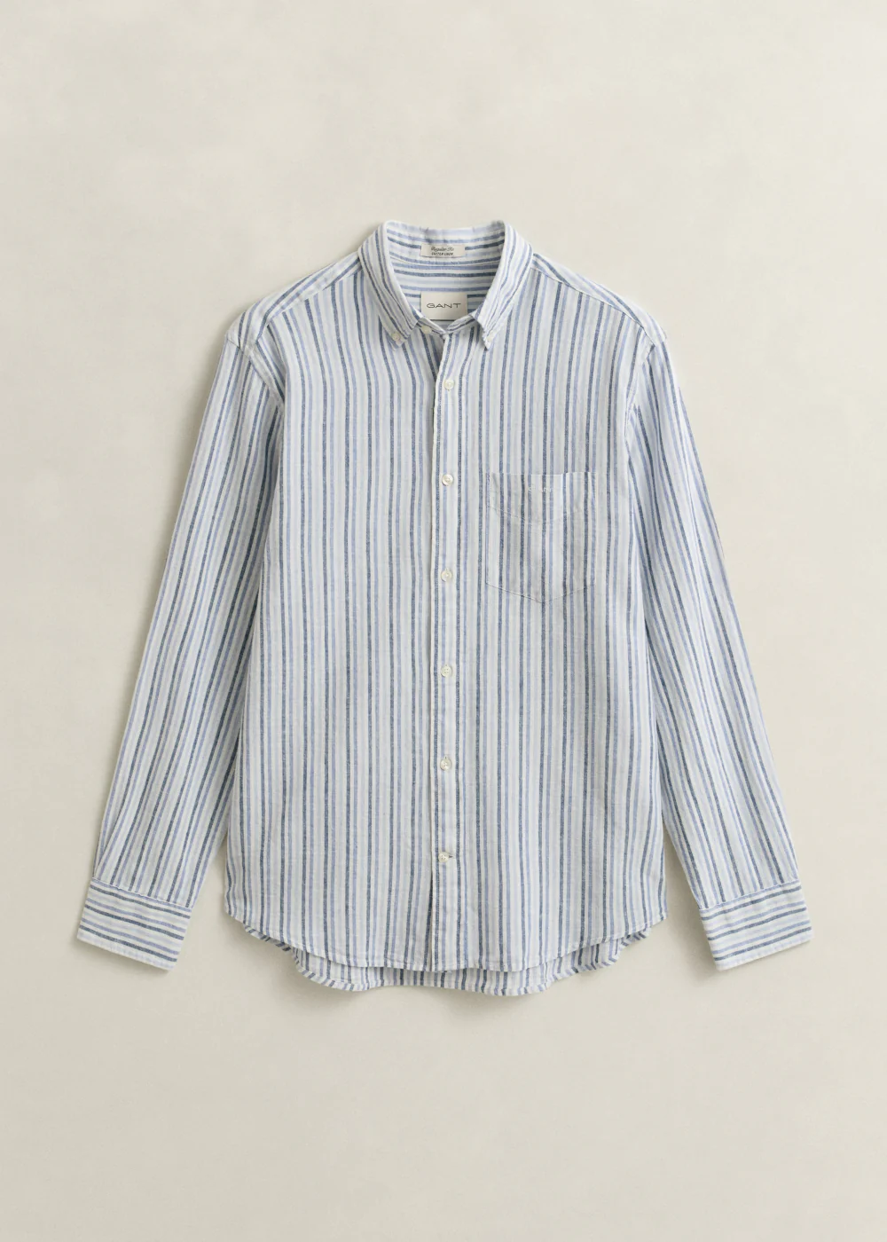 Cotton Linen Stripe Shirt - Image 6