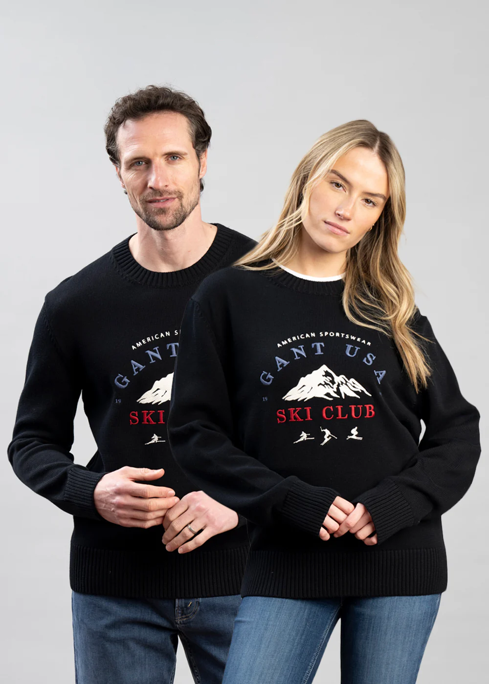Embroidered Graphic Crew Neck