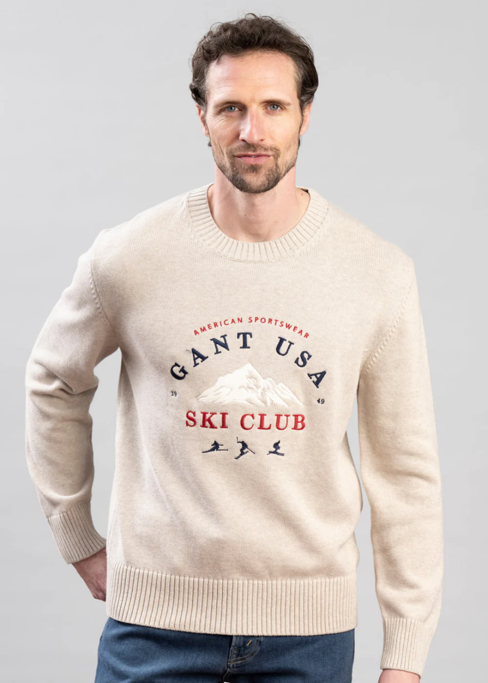 Embroidered Graphic Crew Neck - Image 2