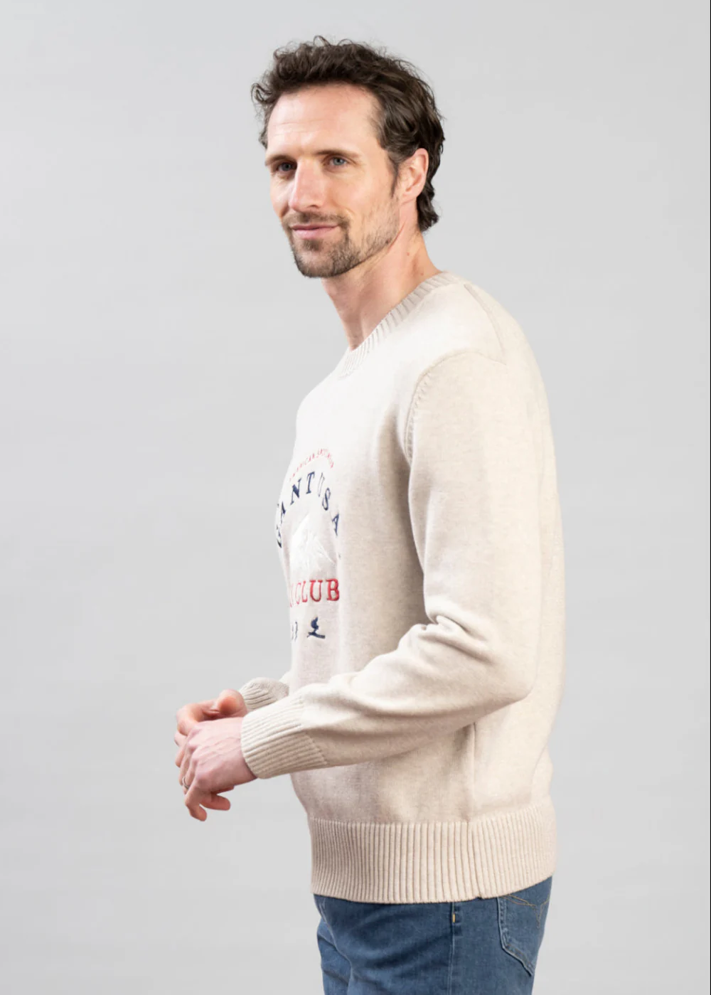Embroidered Graphic Crew Neck - Image 4