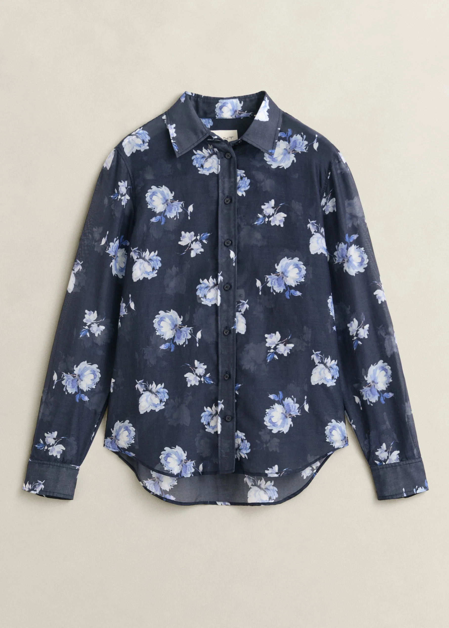 Floral Print Cotton Silk Shirt
