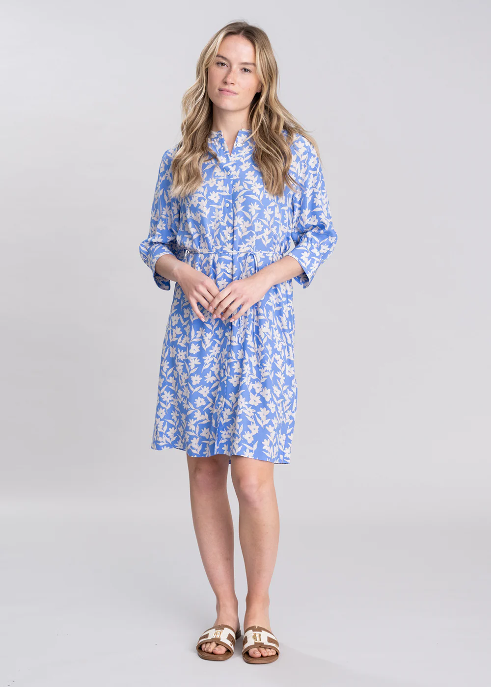 Floral Print Shirt Dress