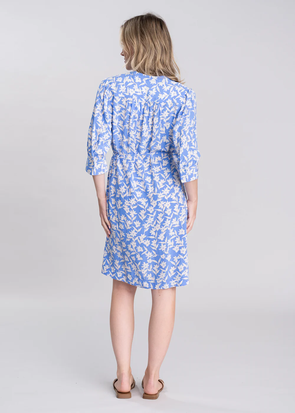Floral Print Shirt Dress - Image 3