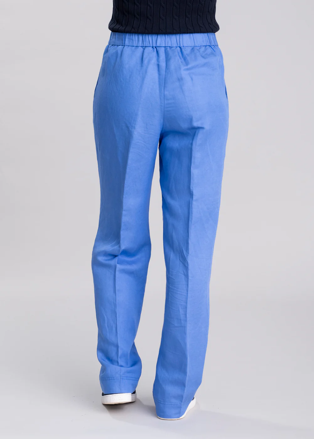Linen Blend Pull On Trousers - Image 4