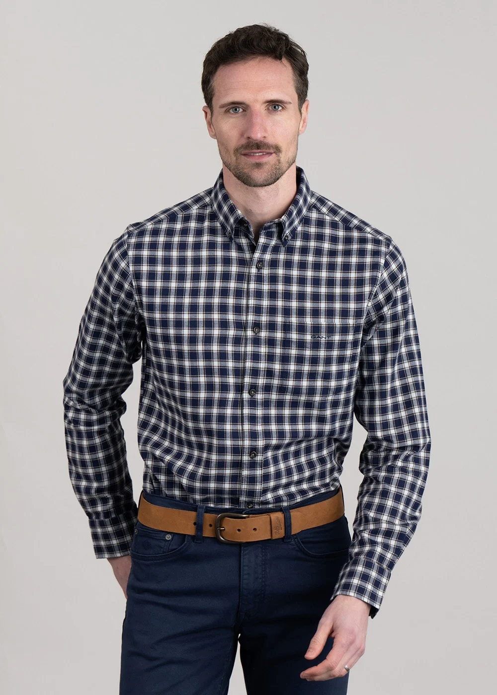 Micro Tartan Flannel Shirt