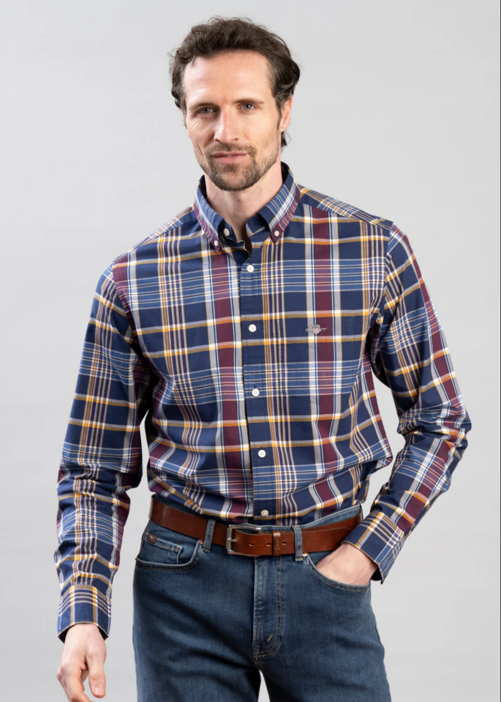 Regular Classic Poplin Check Shirt