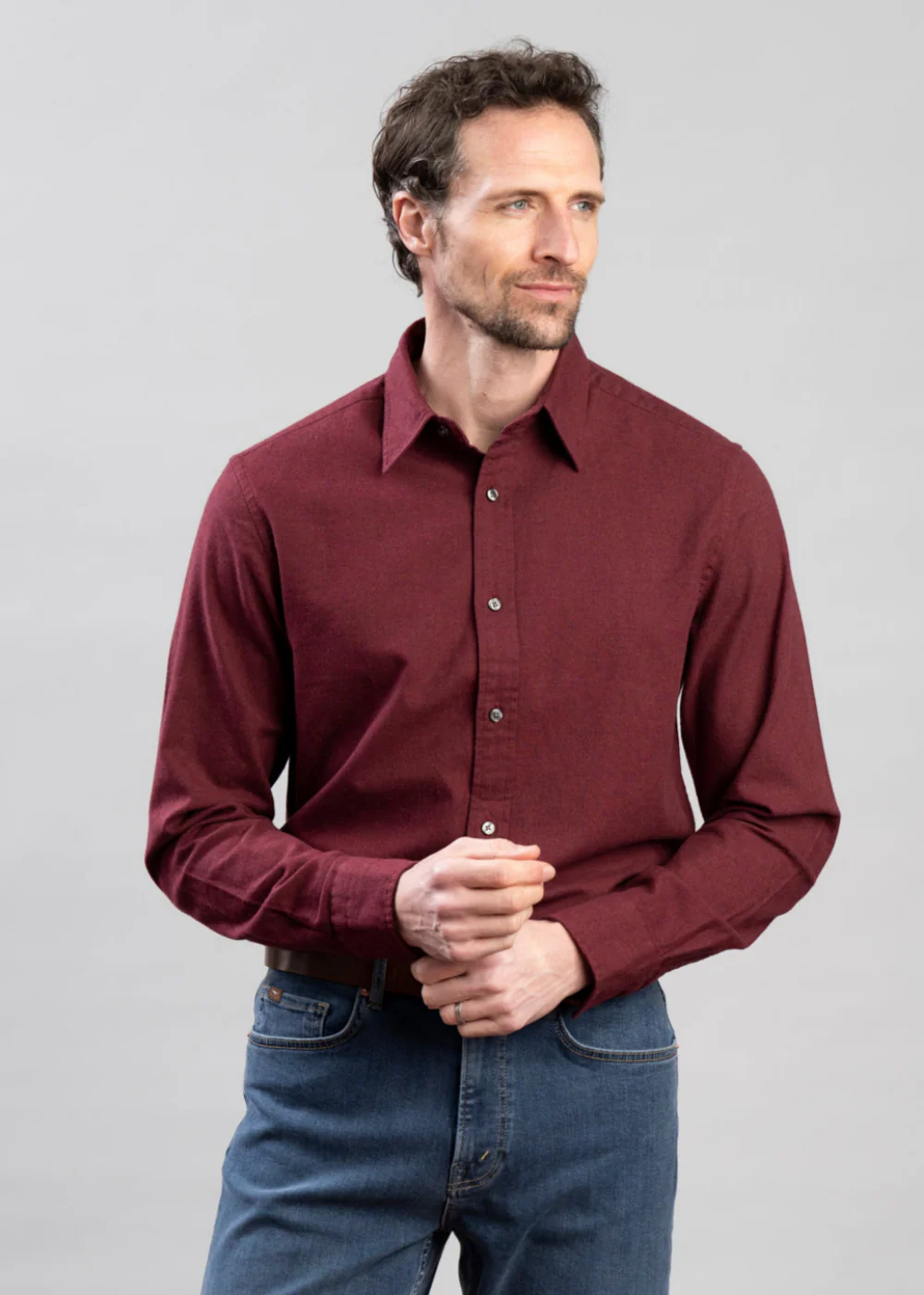Regular Flannel Melange Shirt - Image 2