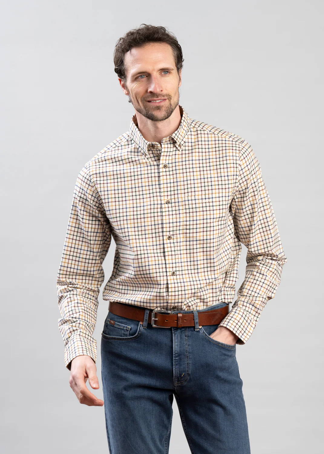 Regular Twill Check Shirt - Image 3