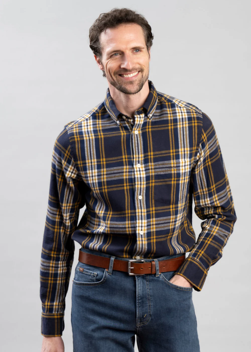 Regular WIndblown Flannel Check Shirt - Image 3