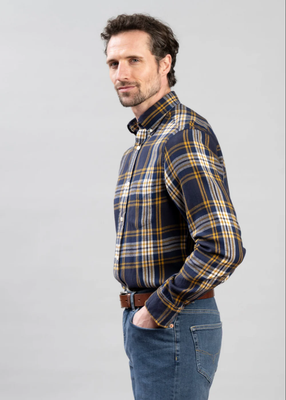 Regular Windblown Flannel Check Shirt - Image 2