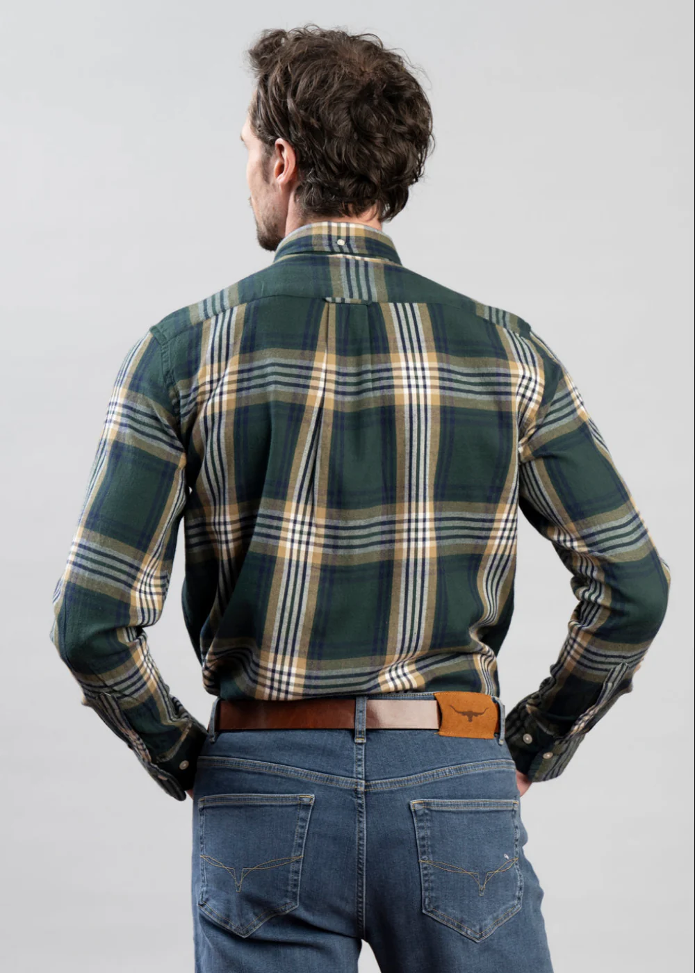 Regular Windblown Flannel Check Shirt - Image 4