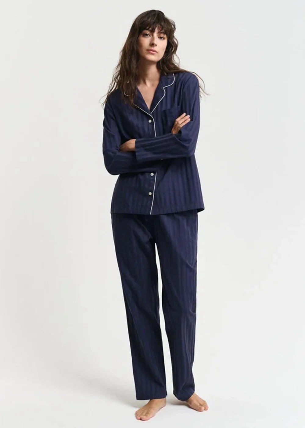 Satin Stripe Pyjama Set