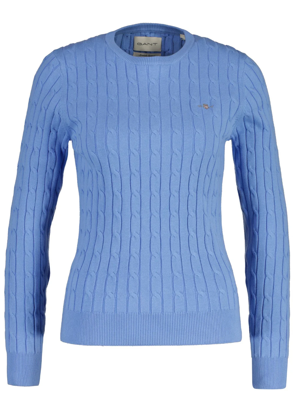 Stretch Cotton Cable Crew Knit - Image 5