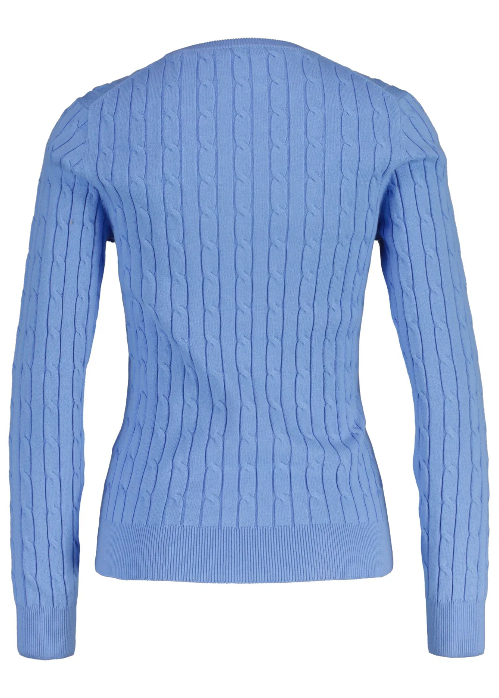Stretch Cotton Cable Crew Knit - Image 6