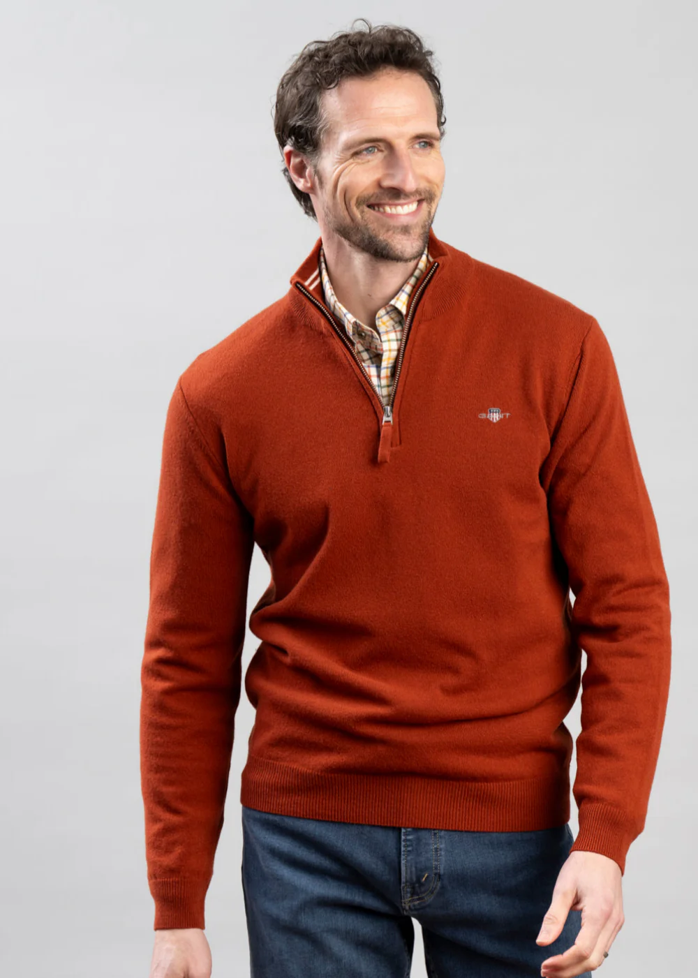 Superfine Lambswool Half Zip